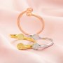4MM Keepsake Breast Milk Resin Round Bezel Ring Settings,Bypass Solid 14K 18K Gold Moissanite Ring,Adjustable Ring,DIY Ring Bezel For Gemstone 1215052