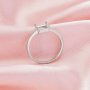Square Prong Ring Settings fpr Princess Cut Stone,Solid 14K 18K Gold Ring,Minimalist Square Ring,DIY Ring Supplies For Gemstone 1295094