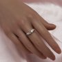 2x5MM Keepsake Breast Milk Resin Double Marquise Bezel Ring Settings,Solid 14K 18K Gold Ring,DIY Ring Supplies For Gemstone 1294828