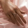 Rectangle Prong Ring Settings,Solid 14K 18K Gold Ring,Minimalist Triangle Ring,DIY Ring Supplies For Gemstone 1295099