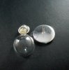 5sets 20mm setting size with glass dome cover silver round DIY brooch supplies findings 1581027