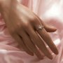 Round Pin Ring Settings For Half Drilled Pearl Bead,Solid 14K 18K Gold Ring For Half Drilled Beads,Vintage Styles Round Ring,DIY Ring Supplies 1295102