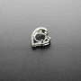 1Pcs 5-9MM Simple Round Bezel Gemstone Cz Stone Solid 925 Sterling Silver Prong Pendant Charm Settings Heart Shaple 1411230