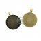 5pcs 30mm setting size vintage alloy antique bronze round pendant bezels tray 1411027
