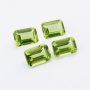 5Pcs Rectangle Emerald Cut Green Peridot August Birthstone Faceted Cut Loose Gemstone Natural Semi Precious Stone DIY Jewelry Supplies 4170012