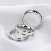 Keepsake Resin Ashes Channel Ring Settings,Channel Bezel Stainless Steel Ring Settings,DIY Jewelry Supplies 1294518