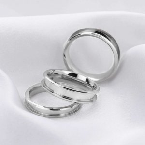 2.9MM Keepsake Resin Ashes Channel Ring Settings,Channel Bezel Stainless Steel Ring Settings,DIY Jewelry Supplies 1294518