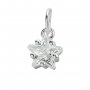 6MM CZ Stone Star Charm,Solid 925 Sterling Silver Gold Plated Pendant Charm,DIY Pendant Charm Supplies 1431192