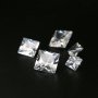 1Pcs Multiple Size Square Princess Cut Moissanite Stone Faceted Imitated Diamond Loose Gemstone for DIY Engagement Ring D Color VVS1 Excellent Cut 4140014