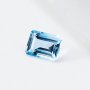 Natural Emerald Cut Rectangle Faceted Sky Blue Topaz Gemstone November Birthstone DIY Loose Semi Precious Gemstone DIY Jewelry Supplies 4170017
