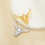 Keepsake Breast Milk Resin Oval Bezel Pendant Settings,Yellow Gold Plated Stainless Steel Bulls Head Pendant Charm,DIY Pendant Blank 1421252