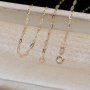 1.3MM Solid 18K Yellow Gold Necklace,Au750 Necklace,18K Gold Cable Necklace,DIY Necklace Chain Supplies 1315031