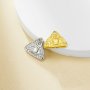 2MM Keepsake Breast Milk Resin Round Bezel Pendant Settings,Stainless Steel Eye Pendant Charm,Lrregular Triangle Eye Pendant 1411428