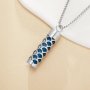 Hollow Wave Aroma Diffuser Pendnat Necklace Stainless Steel Perfume Diffuser with Sponge 1190076