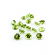 1Pcs 1-8MM Round Green Peridot August Birthstone Faceted Cut Loose Gemstone Natural Semi Precious Stone DIY Jewelry Supplies 4110165