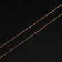 1.3MM 14K Rose Gold Filled Necklace O Chain DIY Supplies Findings 1329004