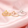 5x7MM Pear Prong Ring Setttings Memory Jewelry Solid 14K 18K Gold DIY Ring Blank Wedding Band with Moissanite 129245-1
