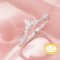 Curved Moissanite Stackable Ring,Solid 14K 18K Gold Ring,Vintage Styles Stacker Ring,Stackable Ring,DIY Ring Supplies 1294999