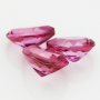 1Pcs Pear Faceted Hot Pink Topaz November Birthstone Nature Point Back Gemstone DIY Supplies 4150024
