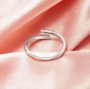 Keepsake Breast Milk Resin Channel Ring Settings,Solid 925 Sterling Silver Ring,Bypass Moissanite Ring,DIY Ring Supplies 1295077