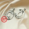 1Pcs 10X14MM Oval Vintage Style Antiqued Solid 925 Sterling Silver Tree Branch Leaf Pendant Charm Bezel Settings 1421100