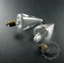 5pcs 35*18MM water drop glass tube bottle wish pendant charm with bronze bail DIY glass dome jewelry supplies1800213