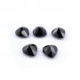 5Pcs 4-8MM Heart Black Spinel Faceted Cut Loose Gemstone Natural Semi Precious Stone DIY Jewelry Supplies 4130011