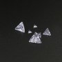 1Pcs Multiple Size Triangle Shape Moissanite Stone Faceted Imitated Diamond Loose Gemstone for DIY Engagement Ring D Color VVS1 Excellent Cut 4160020