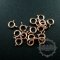 10pcs 5.5mm 14K rose gold filled high quality color not tarnished spring ring with open ring clasp DIY jewelry necklace chain supplies findings 1525008