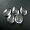 20pcs 18x25mm transparent water drop shape clear glass cabochon DIY jewelry supplies 4140007