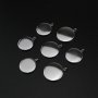 10Pcs 6-20MM Stainless Steel Round Bezel Pendant Settings for Cabochon DIY Jewelry Supplies 1411251