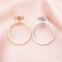 7x10MM Keepsake Breast Milk Resin Kite Cut Bezel Ring Settings,Solid 14K 18K Gold Ring,Simple Ring,DIY Ring Supplies 1294641