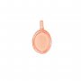 10x14MM Keepsake Breast Milk Resin Oval Bezel Pendant Settings,Solid 925 Sterling Silver Rose Gold Plated Pendant Charm,Vintage Styles Pendant,DIY Pendant Supplies 1421267