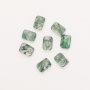 5X7MM Green Moss Agate Emerald Cut Faceted Nature Stone,Semi-precious Gemstone,Rectangle Gemstone,Unique Gemstone,DIY Jewelry Supplies 4170022