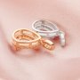 Pear Prong Pendant Settings,Solid 14K/18K Gold Moissanite Charm,Halo Keepsake Breast Milk Pendant,DIY Memory Jewelry Supplies 1431160