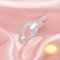 Keepsake Breast Milk Resin Channel Ring Settings,Solid 14K 18K Gold Ring,Art Deco Solid Back Ring,DIY Ring Supplies 1295053