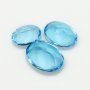 1Pcs Oval Faceted Swiss Blue Topaz Nature October Birthstone DIY Loose Gemstone Supplies 4120140