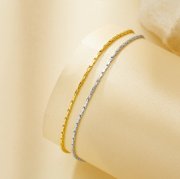 Minimalist Stainless Steel Chain Bracelet,Yellow Gold Plated Chain Bracelet,DIY Bracelet Supplies 1900329