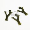 10pcs 15x10mm vintage kawaii metal alphabet letter Y bronze brass pendant charm packs assortment 1810080