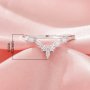 Vintage Styles Curved Moissanite Stackable Ring,Solid 14K 18K Gold Ring,Stacker Ring,Stackable Ring,DIY Ring Supplies 1295002