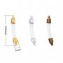 Tube Glass Bottle Stainless Steel Pendant,Silver Bronze Gold Plated Minimalist Perfume Vial Pendant,Wish Charm,DIY Pendant Supplies 1800600