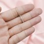 Dainty Moissanite Diamond April Birthstone Stackable Ring Wedding Engagement Half Band Antiqued Marquise Eternity Ring Rose Gold Plated Solid 925 Sterling Silver 1294255