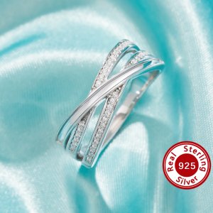 1MM Channel Keepsake Breast Milk Resin Channel Ring Settings,Infinity Solid 925 Sterling SilverRing,Moissanite Art Deco Ring,DIY Ring Supplies 1294927