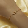 5x7MM Rectangle Prong Bezel Bracelet Settings,Solid 925 Sterling Silver Rose Gold Plated Bracelet,Minimalism Bracelet,DIY Bracelet Supplies 6.29''+1.57'' 1900302