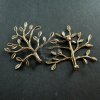 6pcs 32x40mm vintage style antiqued bronze plated brass leaf tree branch brooch 1582031