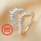 Art Deco Curved Enhancer Ring,Stackable Solid 925 Sterling Silver Rose Gold Plated Ring,DIY Wedding Stacker Ring Supplies 1294533