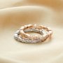 Art Deco Full Eternity Ring,Vintage Style Marquise Stackable Ring,Solid 925 Sterling Silver Rose Gold Plated Stacker Ring,DIY Ring Supplies 1294532