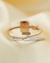 5x7MM Breast Milk Keepsake Resin Rectangle Bezel Ring Settings,3MM Side Birthstone Solid 925 Sterling Silver Rose Gold Plated Ring,DIY Ring Supplies 1294656