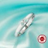 Pin Ring Settings For Half Drilled Pearl Bead,Solid 925 Sterling Silver Ring For Half Drilled Beads,Minimalist Ring,DIY Ring Supplies 1295075