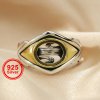 8x10MM Oval Bezel Ring Settings for Man Solid 925 Sterling Silver Antiqued DIY Ring Supplies for Cabochon 1213068